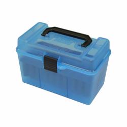 MTM Case-Gard - Bo&icirc;te H50-R-MAG-24 Deluxe 50 coups 7mm Rem Mag Bleue