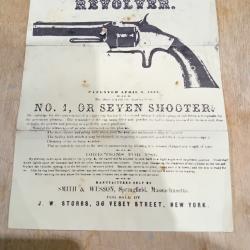 notice pour revolver S&W num&eacute;ro 1 ou &agrave; 7 coups 32rf