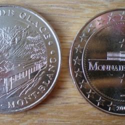 Medaille Chamonix Mont Blanc La Mer de Glace Monnaie de Paris 2007 Train
