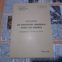LIVRET POUR REGLEMENT DE DISCIPLINE ARMEE FRANCAISE