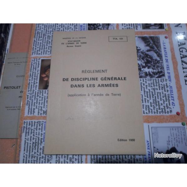 LIVRET POUR REGLEMENT DE DISCIPLINE ARMEE FRANCAISE