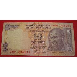 Inde , billet de 10 rupees 2006  TTB