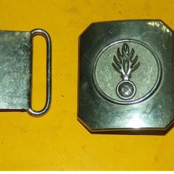 BOUCLE CEINTURON DE LA GENDARMERIE NATIONALE DE L'ARMEE FRANCAISE ,&nbsp; FABRICATION FRANCAISE&nbsp;,BON ETAT