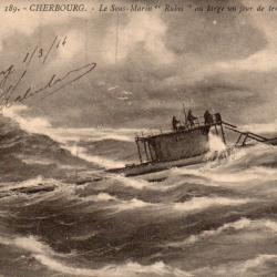 Carte postale sous-marin Rubis Cherbourg -N&deg;7694