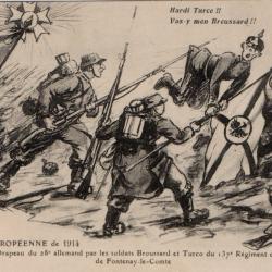 Carte Postale Ancienne - La Guerre Europ&eacute;enne de 1914 -N&deg;7695