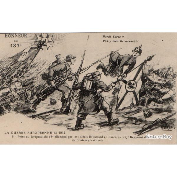 Carte Postale Ancienne - La Guerre Europ�enne de 1914 -N�7695