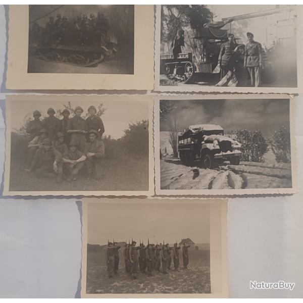 5 photos 2eDB (?) Touraine Ardennes 1945