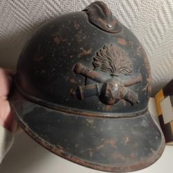 Casque poilu artillerie WW1 14 - 18