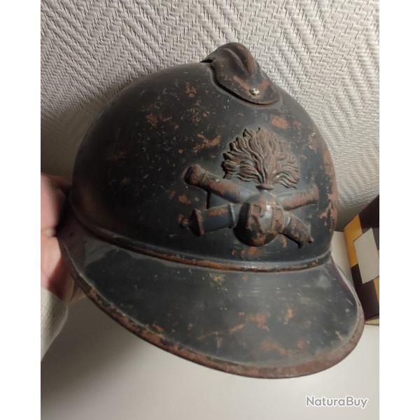 Casque poilu artillerie WW1 14 - 18