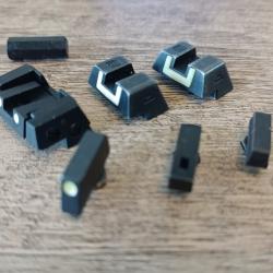 Lot de hausses et guidons glock