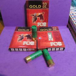 3 BOITES DE cartouches cal 16/70  FOB GOLD 32 en N&deg; 5