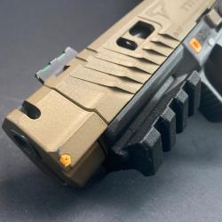 Rail picatinny - court - Inclinaison 45&deg; (Coloris au choix)