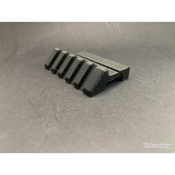 Rail picatinny - Long - Inclinaison 45� (Coloris au choix)