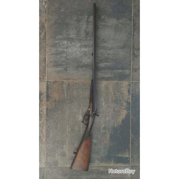 FUSIL JUXTAPOSE St ETIENNE A CHIENS TYPE LEFAU6CHEUX CAL 16