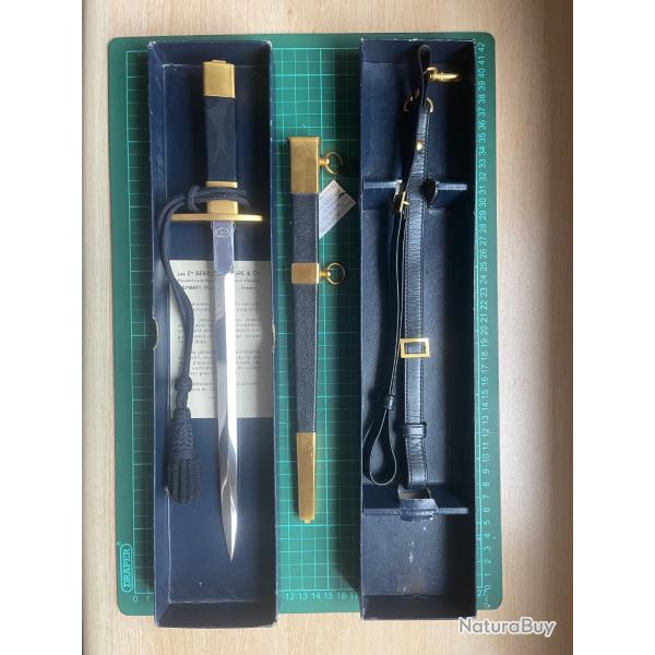 Dague sous-officier Arm�e de l'Air Mod�le 55 Manufacture B�raudy-Vaure � Ambert compl�te