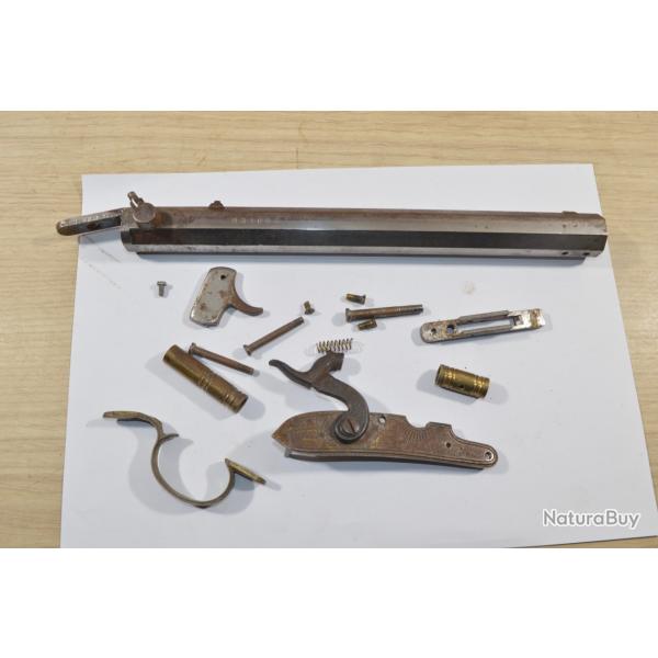 Pi�ce d�tach� pour pistolet / revolver poudre noir Spain 12mm  Cal 36 ?  restauration (24)