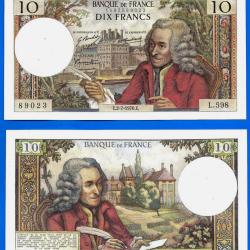 France 10 Francs 1970 2 Juillet Billet Voltaire Franc