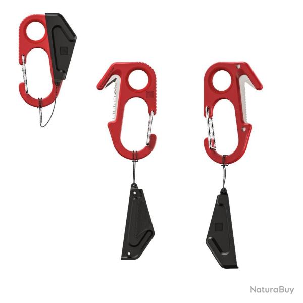 Mousqueton Coupe-sangles rouge TB Outdoor