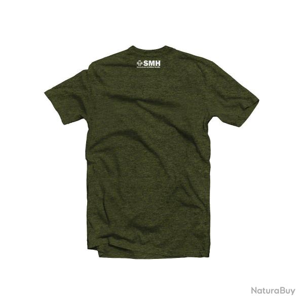 Tee shirt vert MARCHE SMH Secourisme en Milieu Hostile