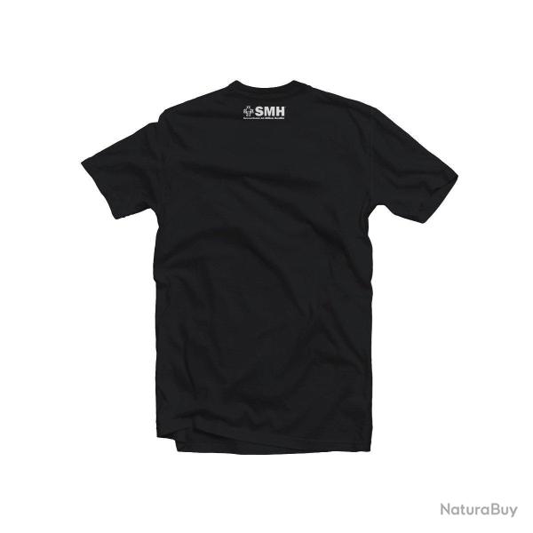 Tee shirt noir logo SMH Secourisme en Milieu Hostile