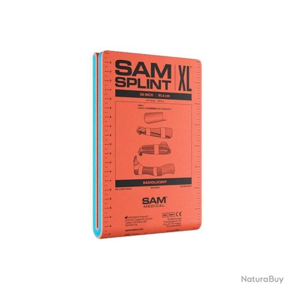 Attelle orange XL 91 cm flat Sam Splint