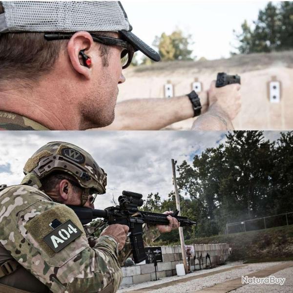 Bouchons anti-bruit EP5 Sonic Defenders� Max Noir Surefire � Taille Medium (M)