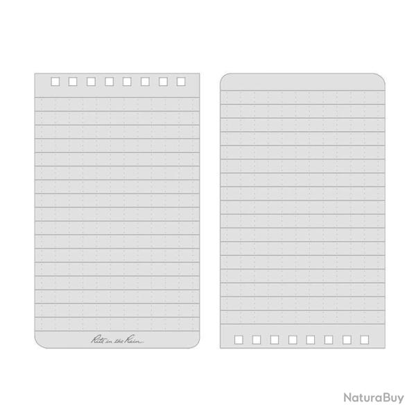 Top-spiral notebook 4x6 inch gris Rite In The Rain