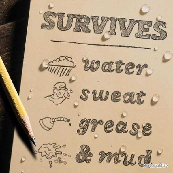 Carnet Fabrikoid 12 x 19 cm jaune Rite in the Rain