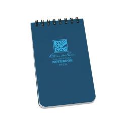Top-spiral notebook 3x5 inch bleu Rite In The Rain