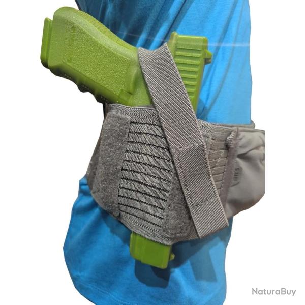 Insert kydex velcro universel Glock 17 19 26 gris Nikaia