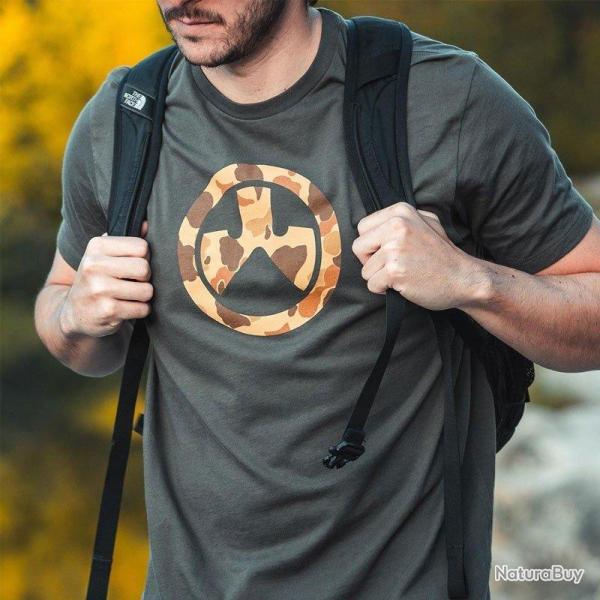 T-Shirt Raider Icon Camo Magpul Blanc Silver taille L