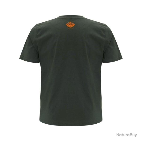 T-shirt Ours Asocial Bushcraft gris vert