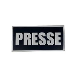 Patch auto-agrippant journaliste PRESSE fond noir