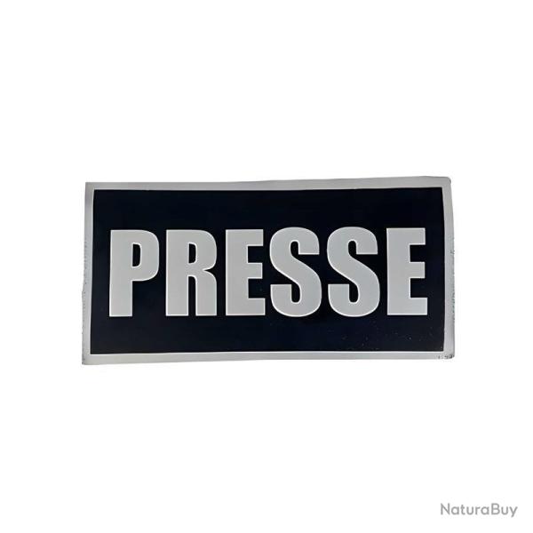 Patch auto-agrippant journaliste PRESSE fond noir