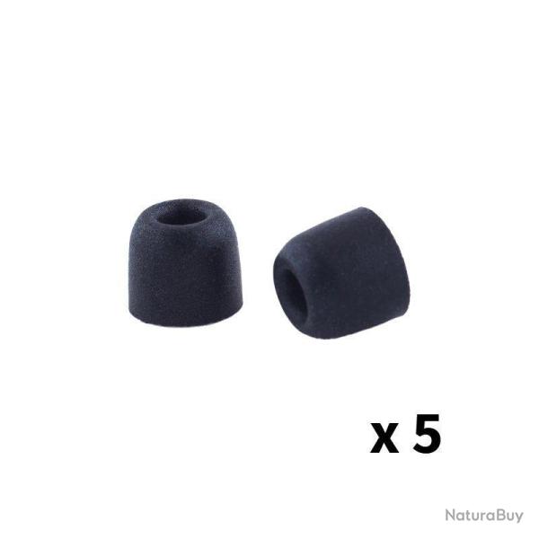 Embouts mousse Medium x5