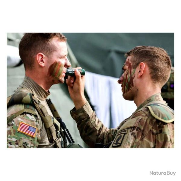 Camouflage Cream Stick 60 g baton de camouflage bicolore woodland Brown Green