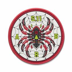Patch Bladed Spider Crimson 5.11 Tactical - &Eacute;cusson autoagrippant PVC