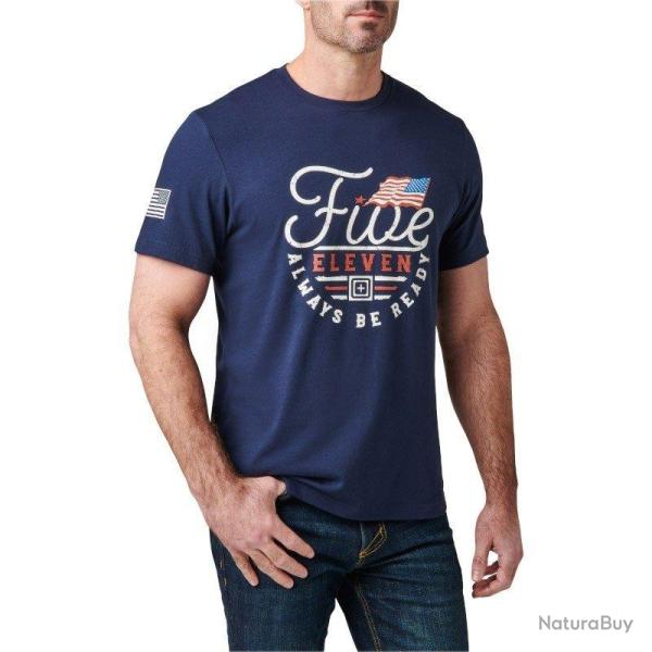 Tee-shirt Patriotic Emblem Tee Bleu Pacific Navy 5.11