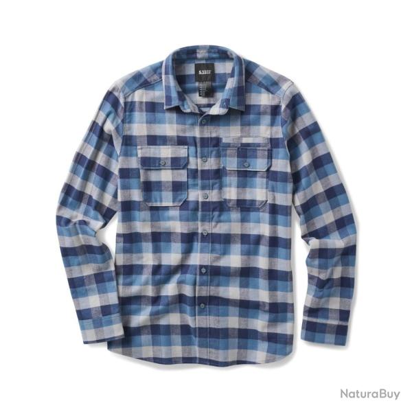 Chemise Lester Flanelle Bleu Diplomat 1305 5.11 Tactical