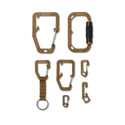 5.11 Hardpoint Gift Set - Kit 6 mousquetons acier coyote kangaroo