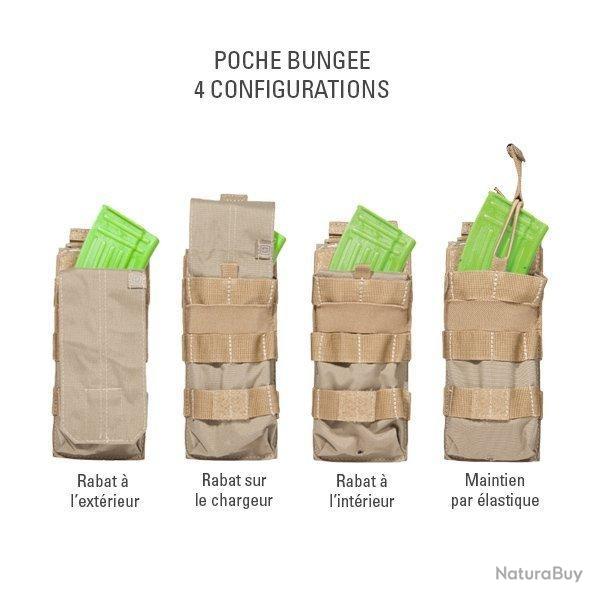 Porte chargeur MP5 Bungee simple 5.11 Tactical