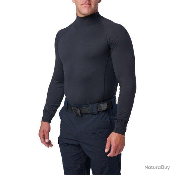 5.11 Tactical Tee shirt Mock Neck LS Midnight Navy 750 5.11 Bleu Midnight Navy