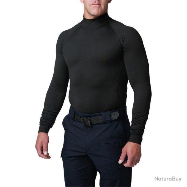 5.11 Tactical Tee shirt Mock Neck LS noir 019 5.11