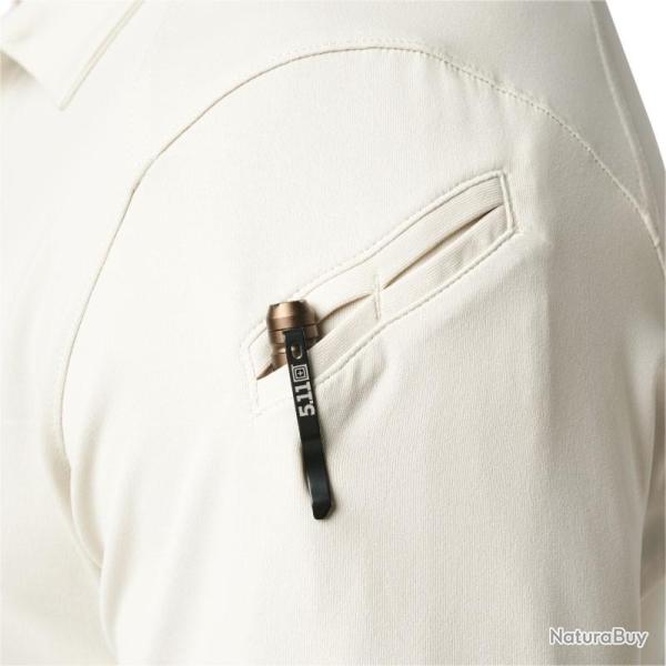 5.11 Tactical Polo Paramount Crest Mushroom 1263 Respirant amp technique Mushroom 1263 Mat�riaux Tis