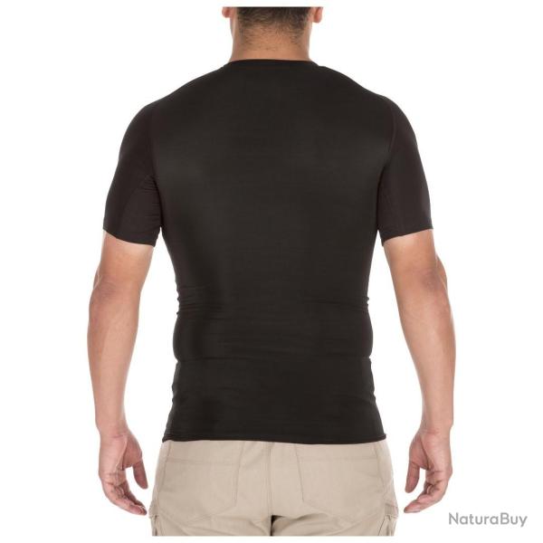 T-Shirt Tight Crew Manches Courtes Noir 5.11 Tactical - Taille XL