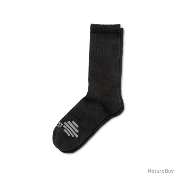 5.11 Tactical Chaussettes Duty Ready + Merino Crew - Noir - Taille L