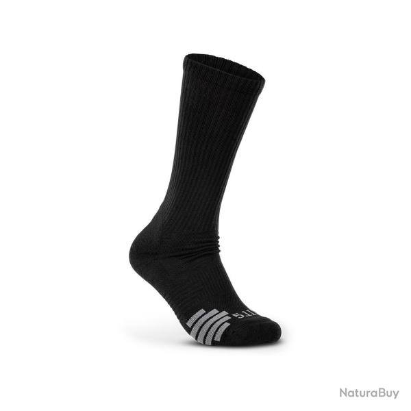 5.11 Tactical Chaussettes Duty Ready Plus OTC Noir - Lot de 3 paires