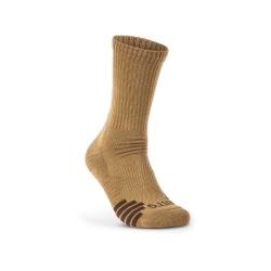5.11 Tactical Chaussettes Duty Ready Plus Crew Coyote - Lot de 3 paires