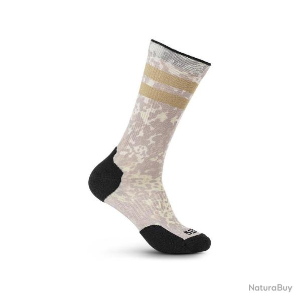 5.11 Tactical Chaussettes Sock &amp; AWE Crew Punctarn - Badlands Tan - Taille S