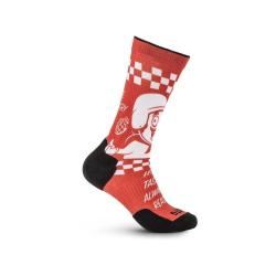 5.11 Tactical Chaussettes Sock & AWE Crew Pizza Delivery - Rouge - Taille S